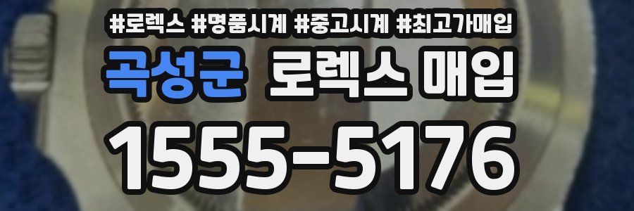곡성군 로렉스 매입