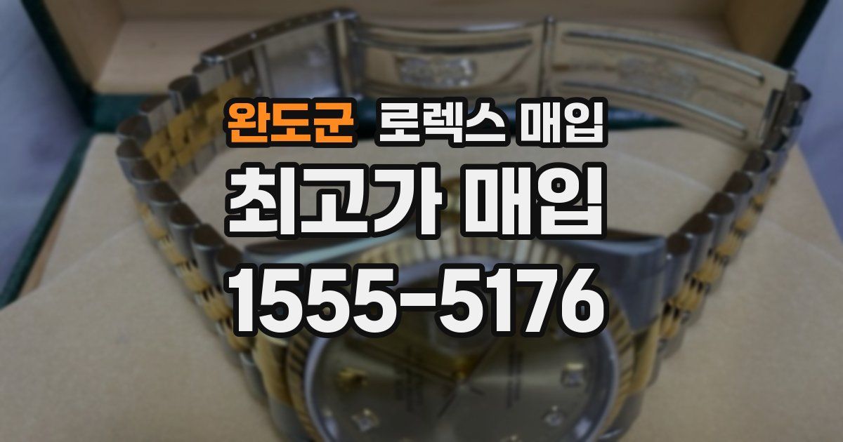 완도군 로렉스 매입