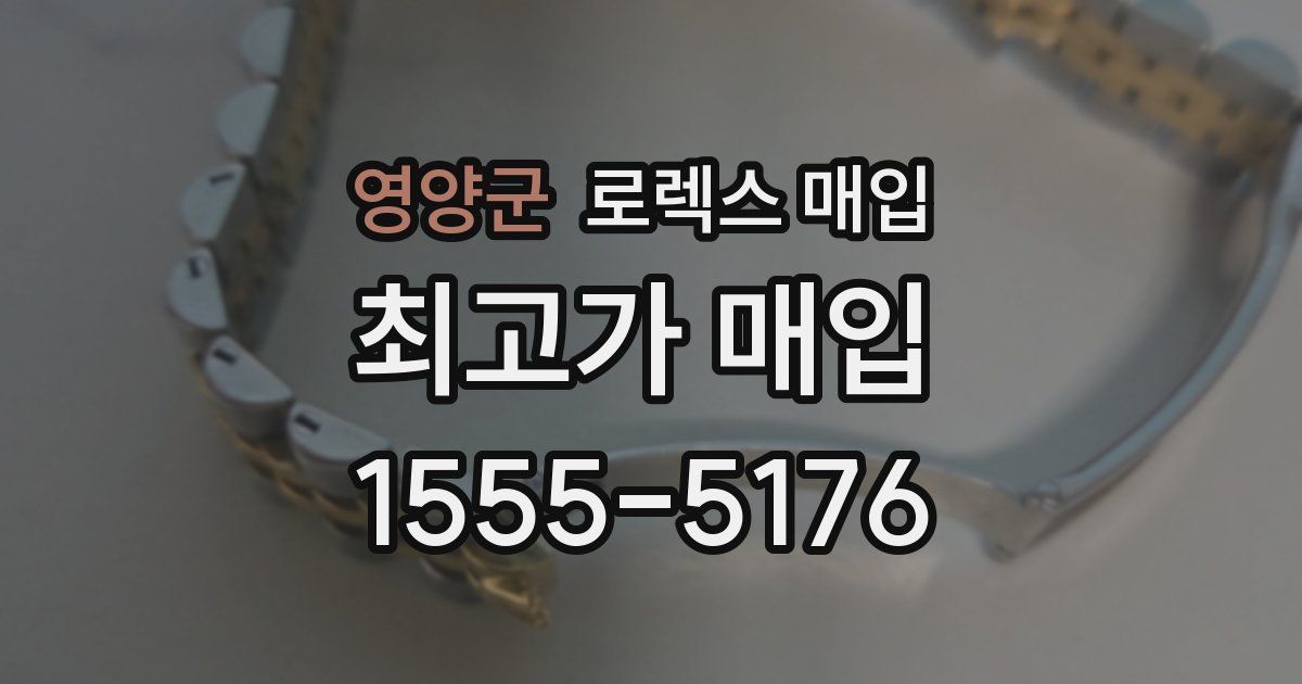 영양군 로렉스 매입