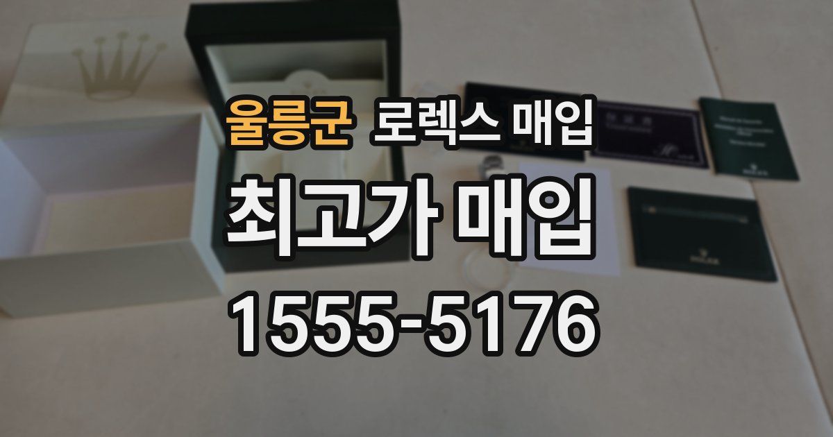 울릉군 로렉스 매입