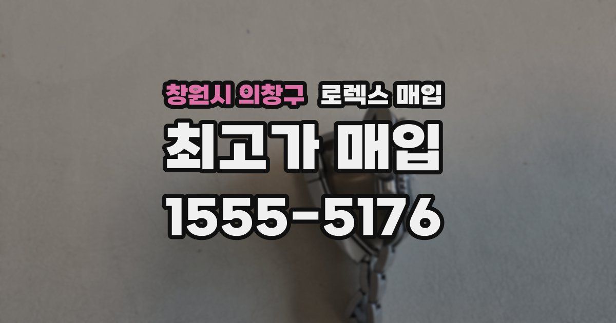 창원시 의창구 로렉스 매입