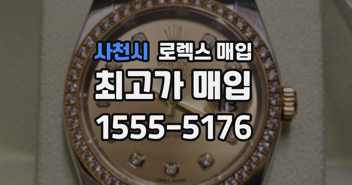 사천시 로렉스 매입