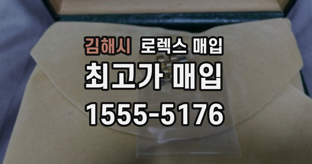 김해시 로렉스 매입