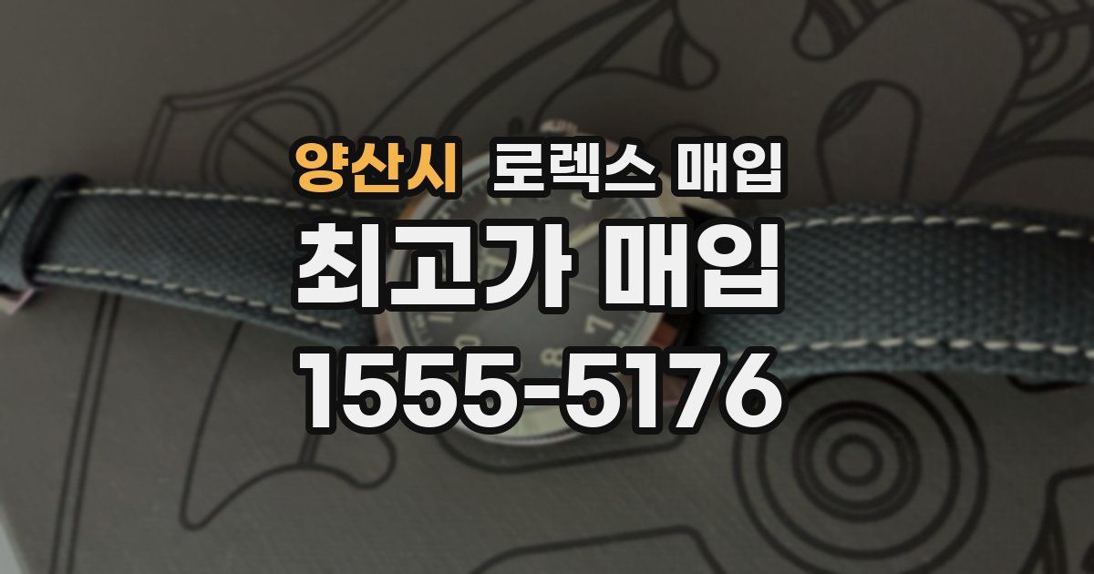 양산시 로렉스 매입