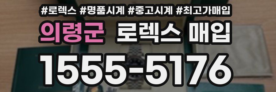 의령군 로렉스 매입