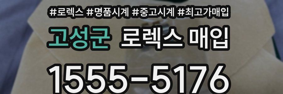 고성군 로렉스 매입