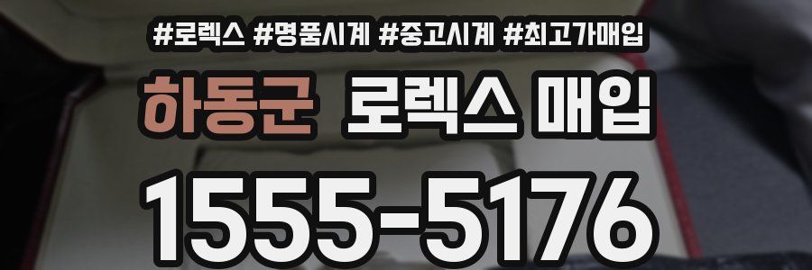 하동군 로렉스 매입