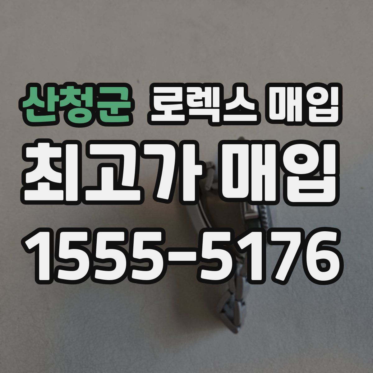 산청군 로렉스 매입