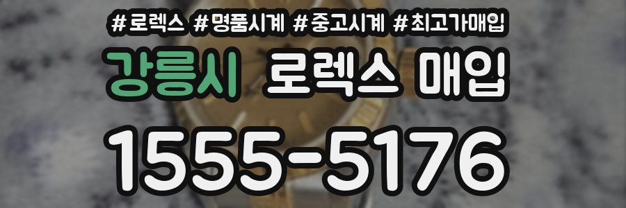 강릉시 로렉스 매입