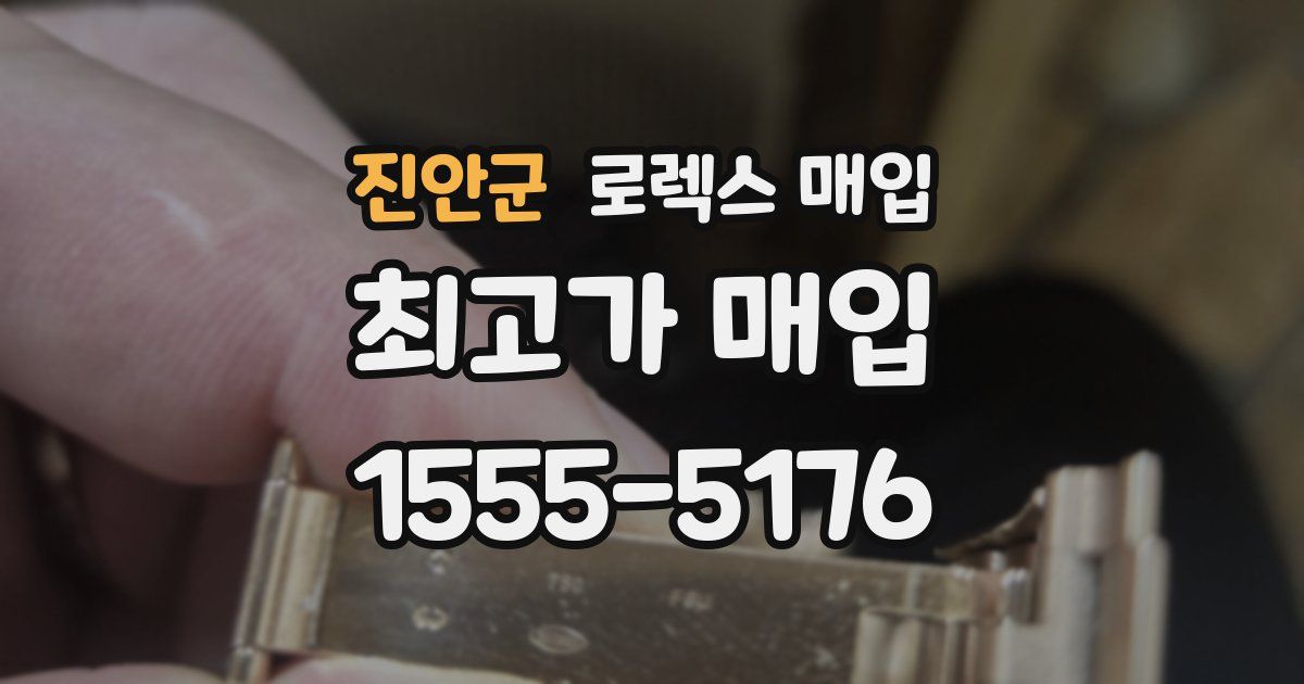 진안군 로렉스 매입