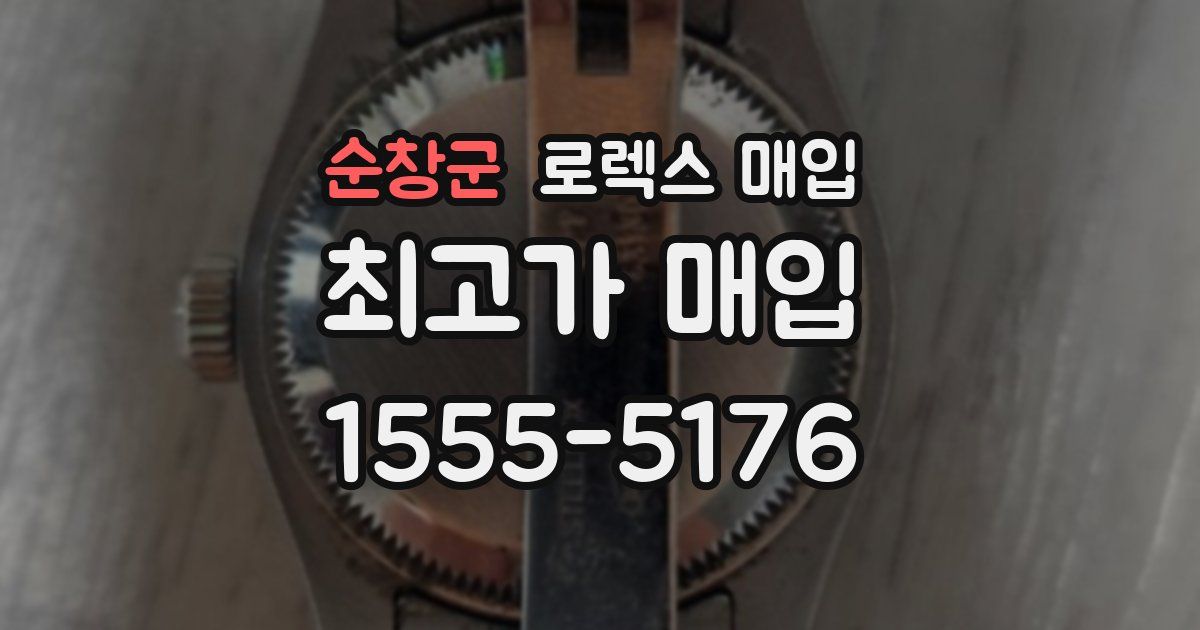 순창군 로렉스 매입