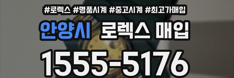 안양시 로렉스 매입