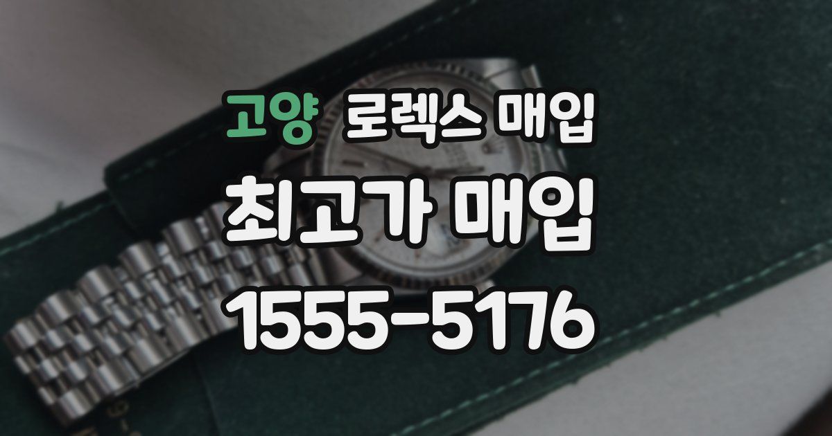 고양 로렉스 매입