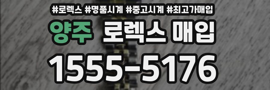 양주 로렉스 매입