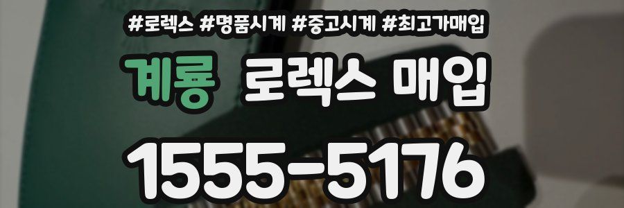 계룡 로렉스 매입
