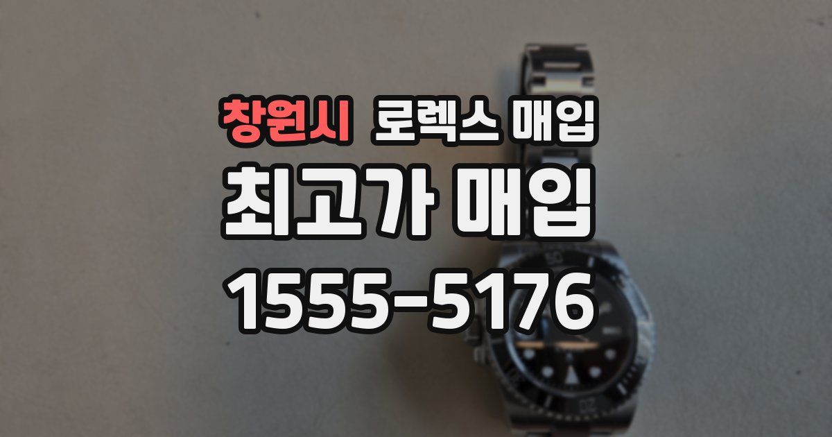 창원시 로렉스 매입