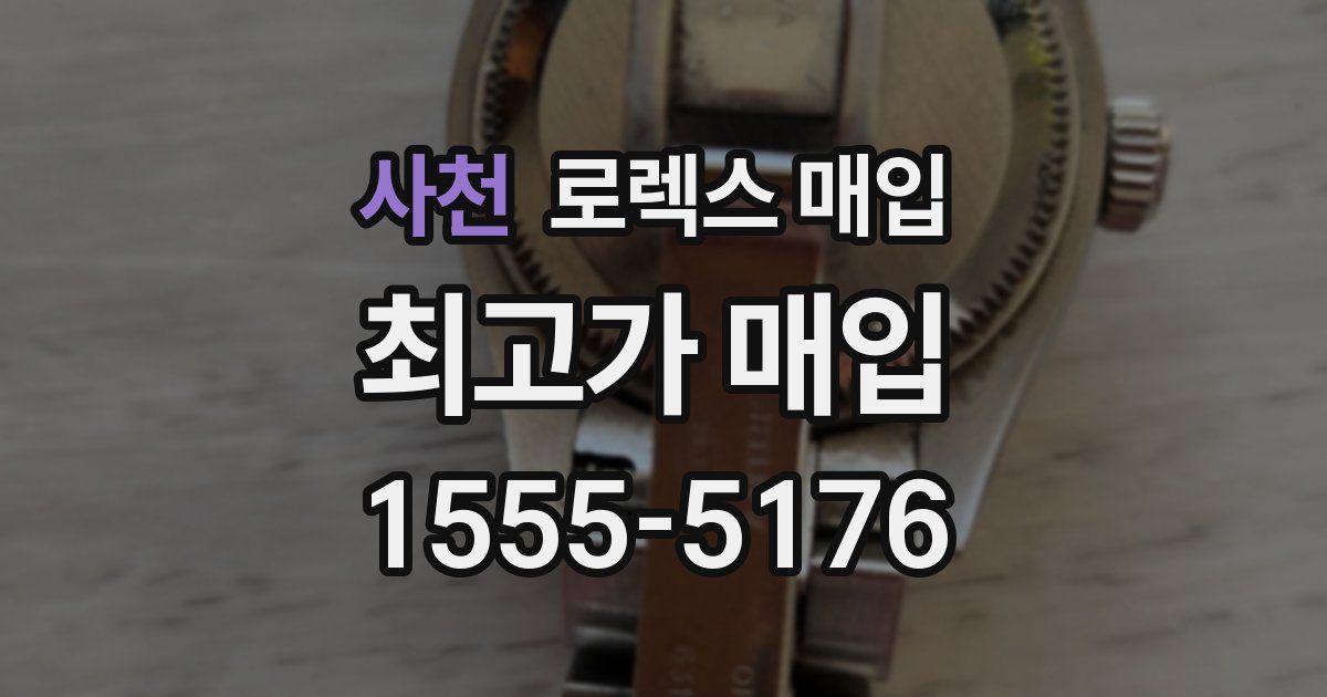 사천 로렉스 매입