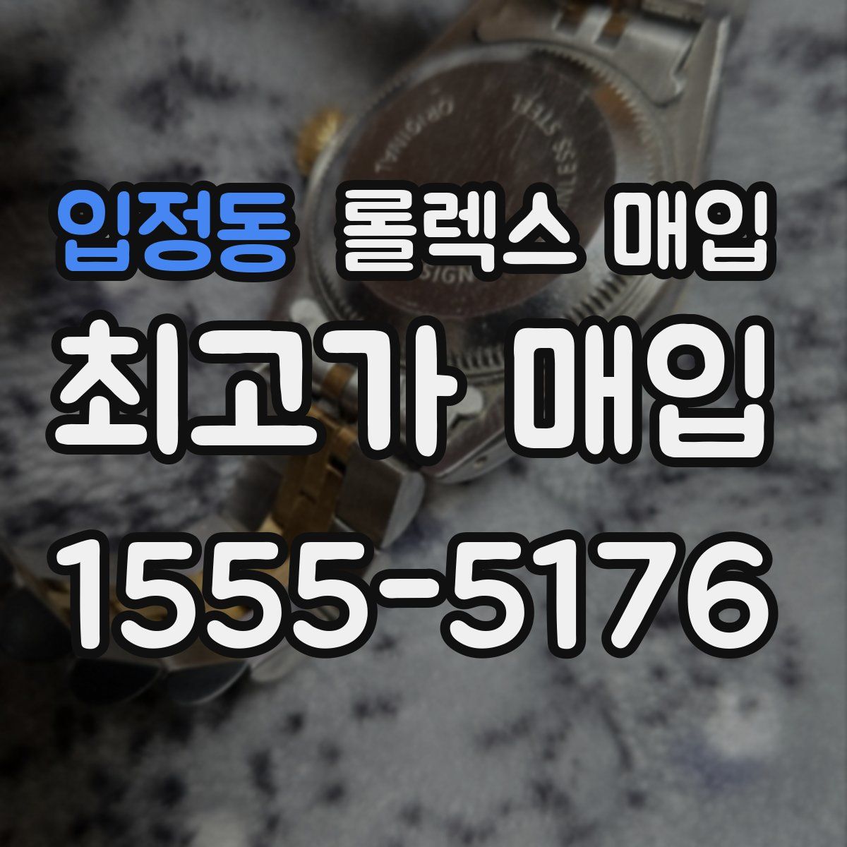 입정동 롤렉스 매입