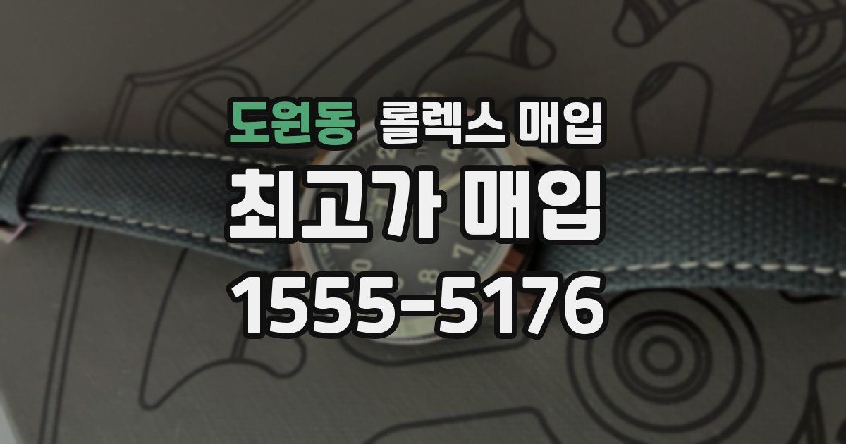 도원동 롤렉스 매입