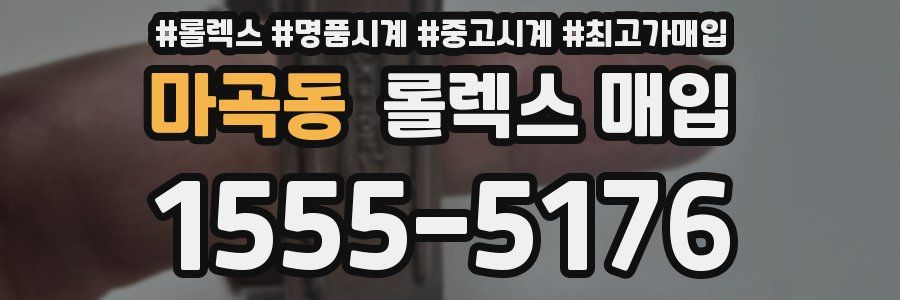 마곡동 롤렉스 매입