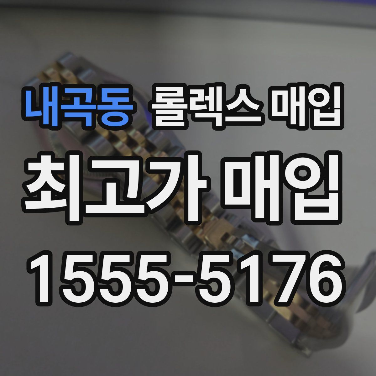 내곡동 롤렉스 매입