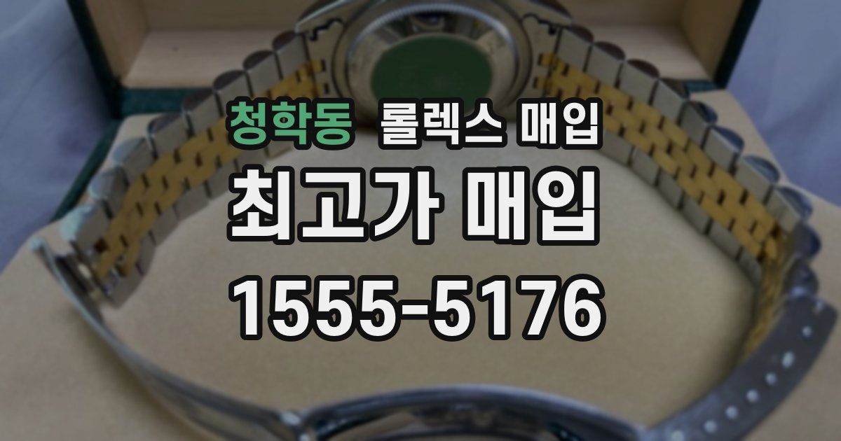 청학동 롤렉스 매입