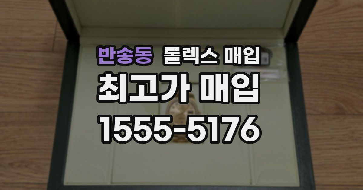 반송동 롤렉스 매입