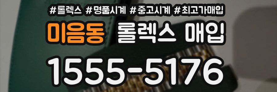 미음동 롤렉스 매입