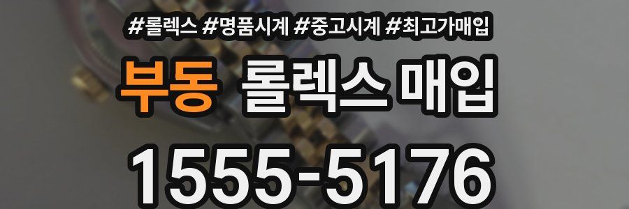 부동 롤렉스 매입