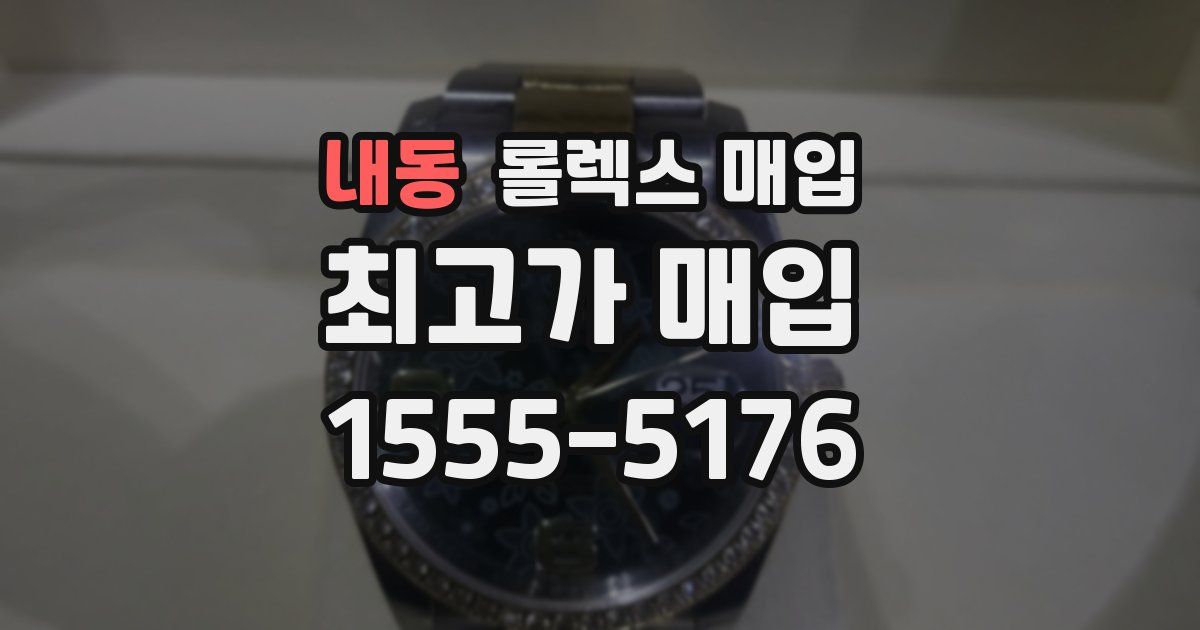 내동 롤렉스 매입