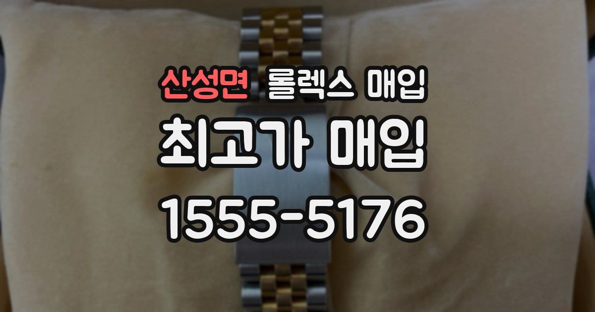 산성면 롤렉스 매입