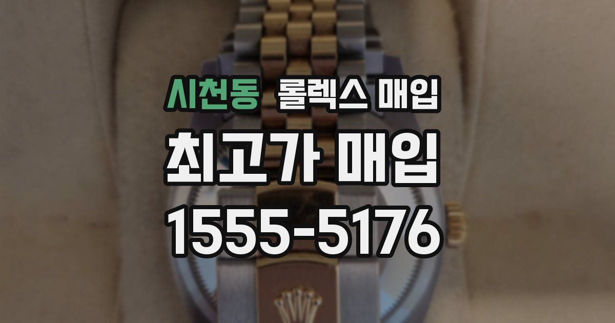 시천동 롤렉스 매입