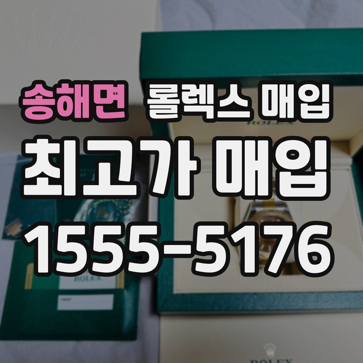 송해면 롤렉스 매입