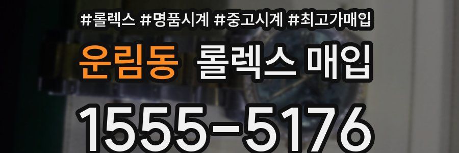 운림동 롤렉스 매입