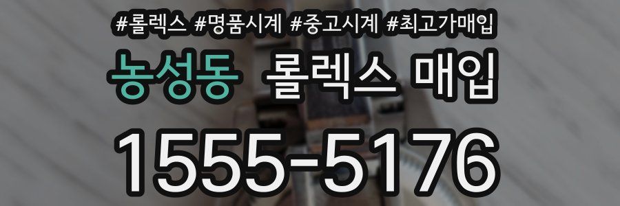 농성동 롤렉스 매입