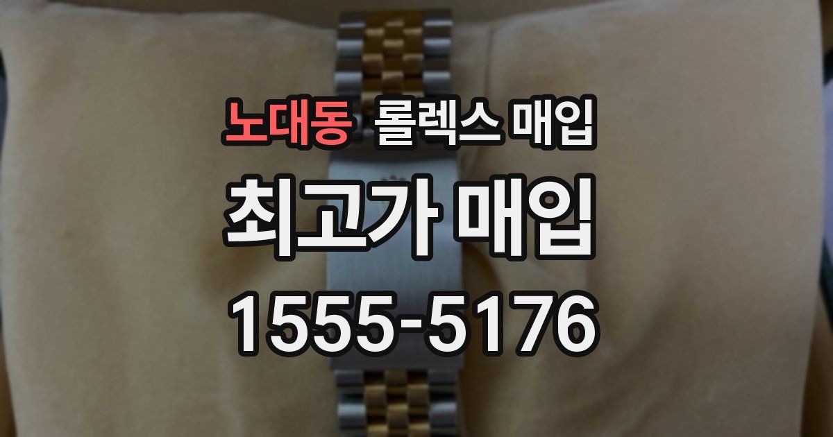 노대동 롤렉스 매입