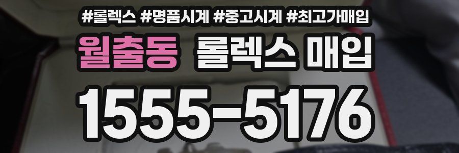 월출동 롤렉스 매입