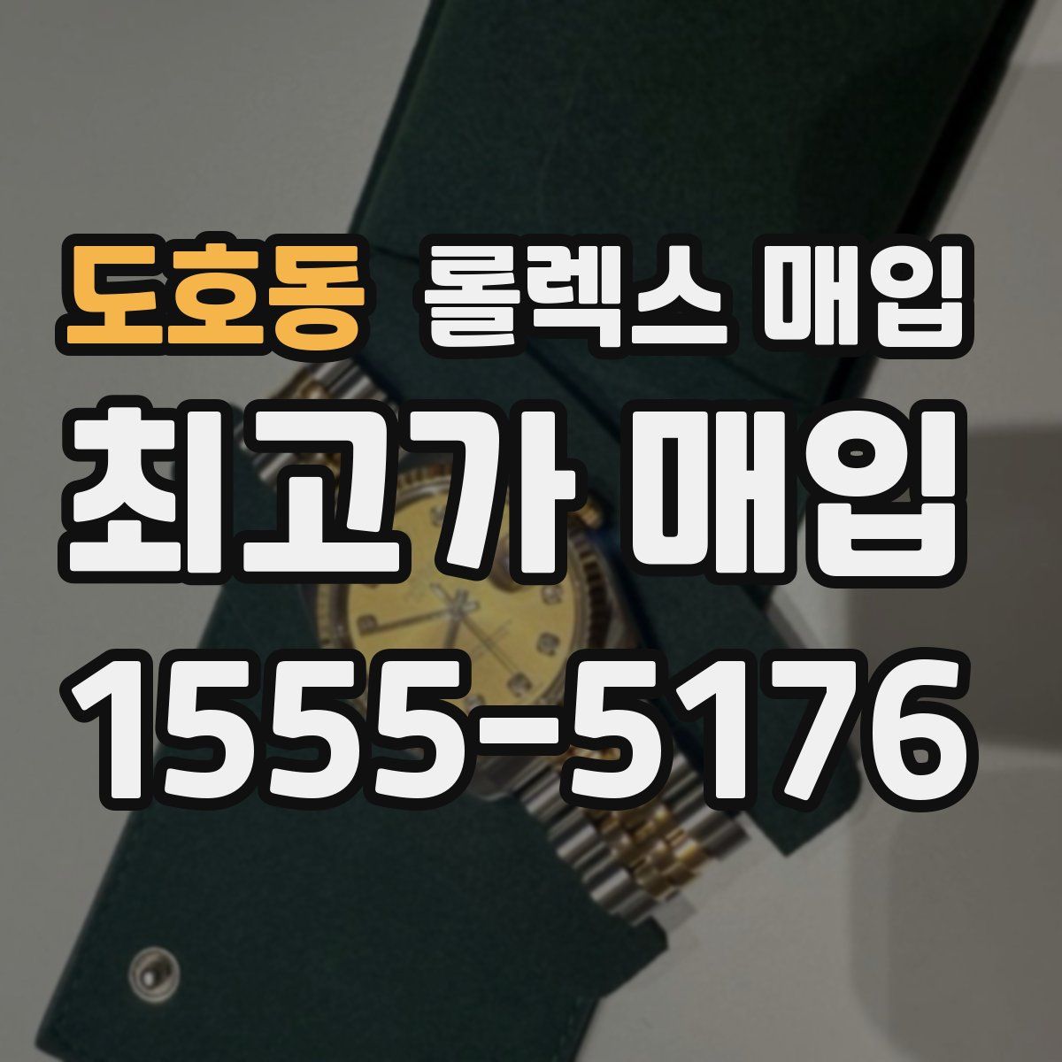 도호동 롤렉스 매입