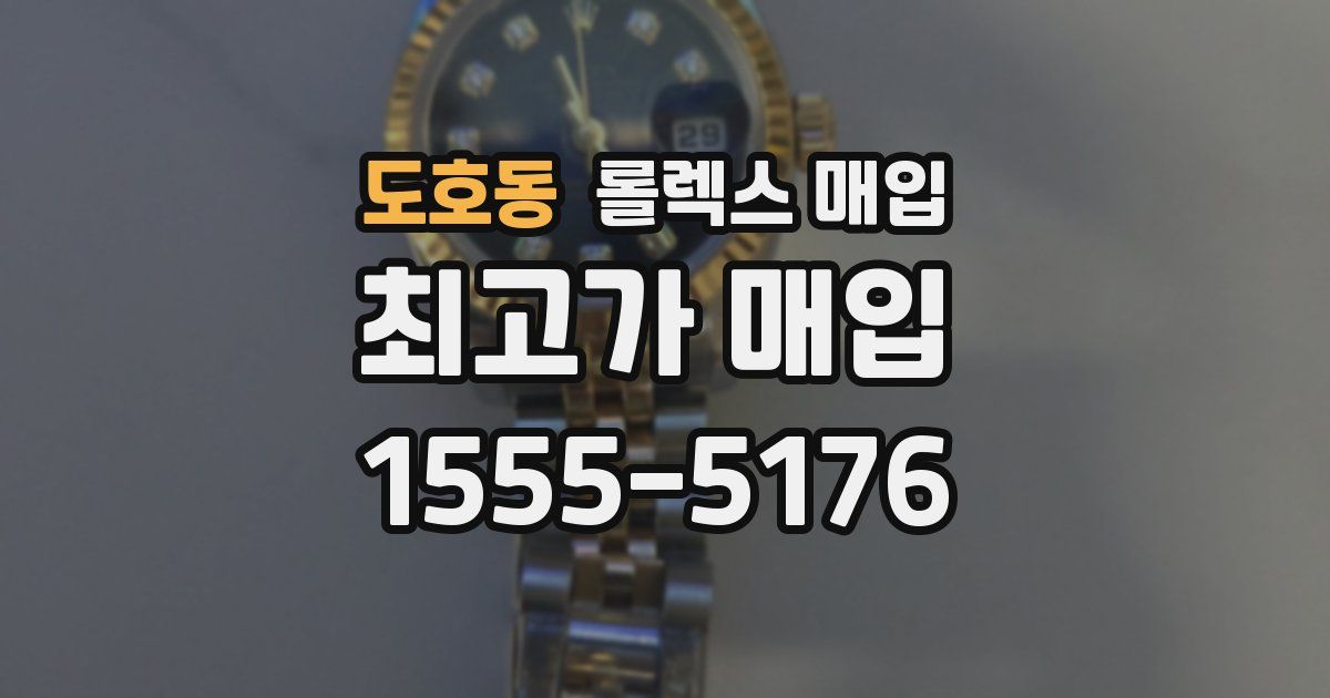 도호동 롤렉스 매입