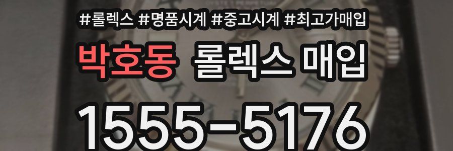 박호동 롤렉스 매입