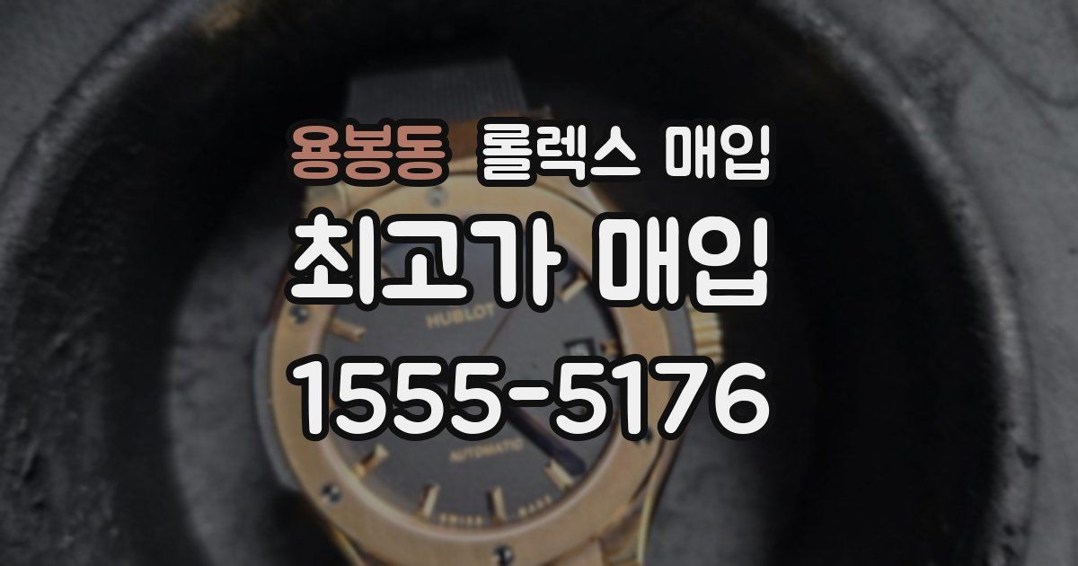 용봉동 롤렉스 매입