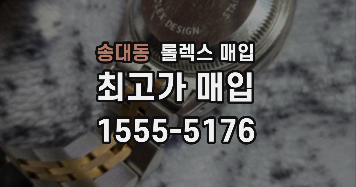 송대동 롤렉스 매입