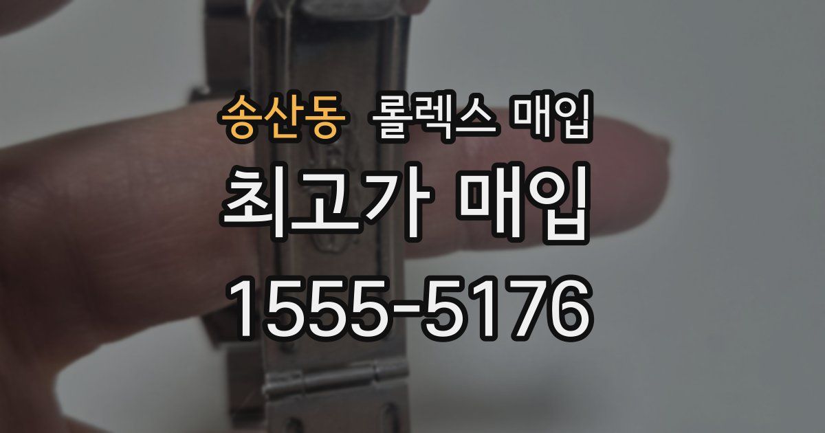 송산동 롤렉스 매입