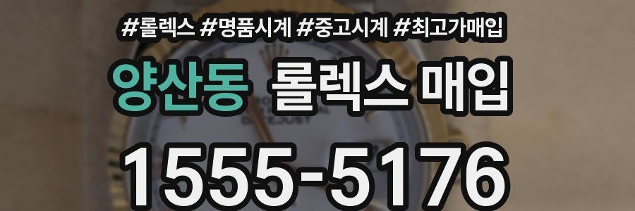 양산동 롤렉스 매입
