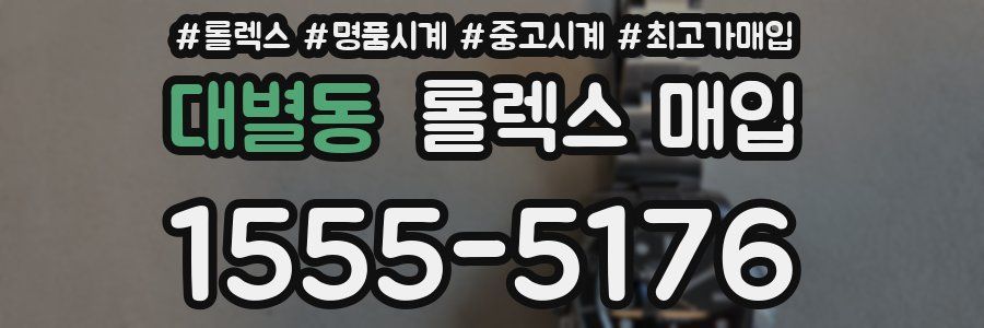 대별동 롤렉스 매입