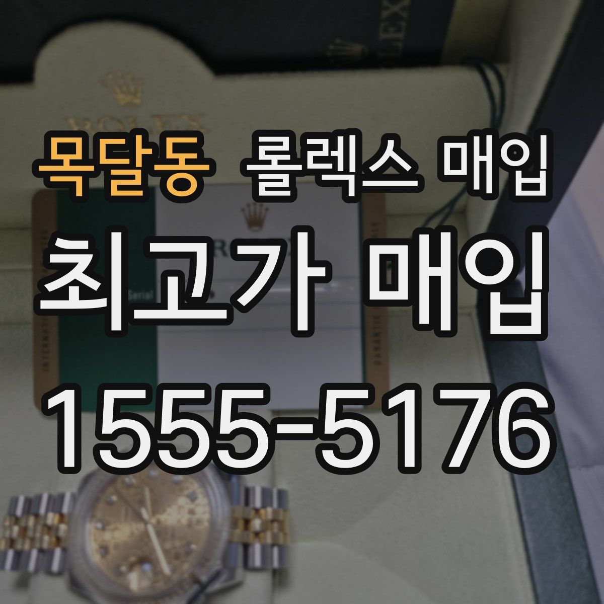 목달동 롤렉스 매입