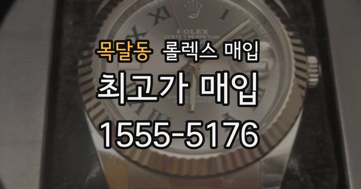 목달동 롤렉스 매입