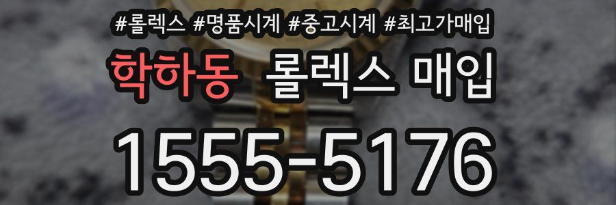 학하동 롤렉스 매입