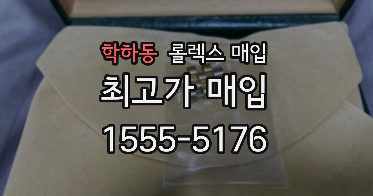 학하동 롤렉스 매입