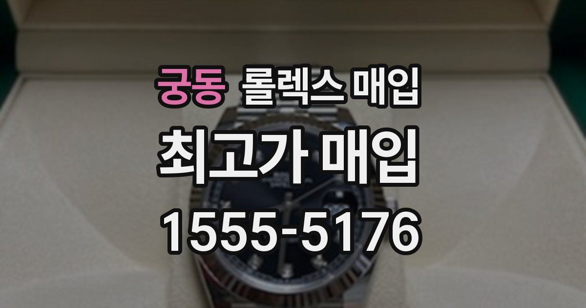 궁동 롤렉스 매입